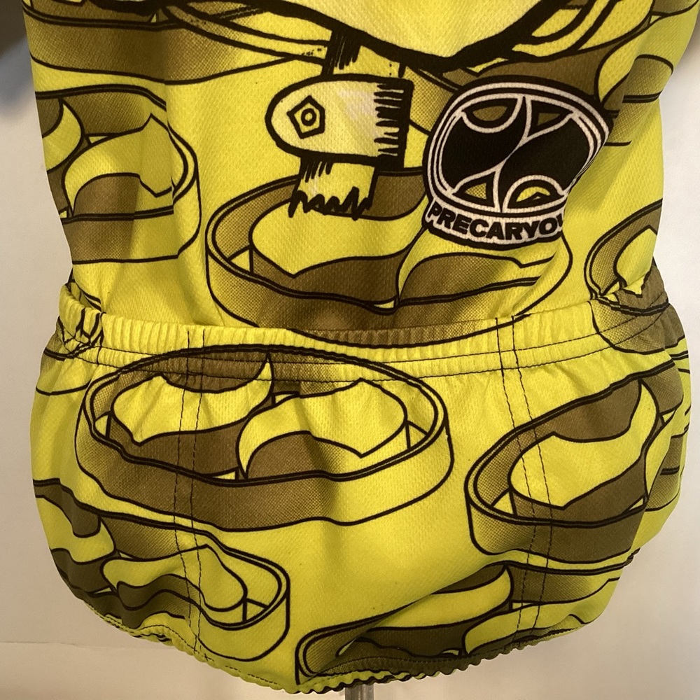 Biker Chick Women’s Cycling Jersey Chick on bike seat size large World Jerseys - Picture 7 of 12